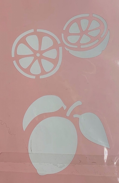 Schablone / Stencil Zitrusfrüchte